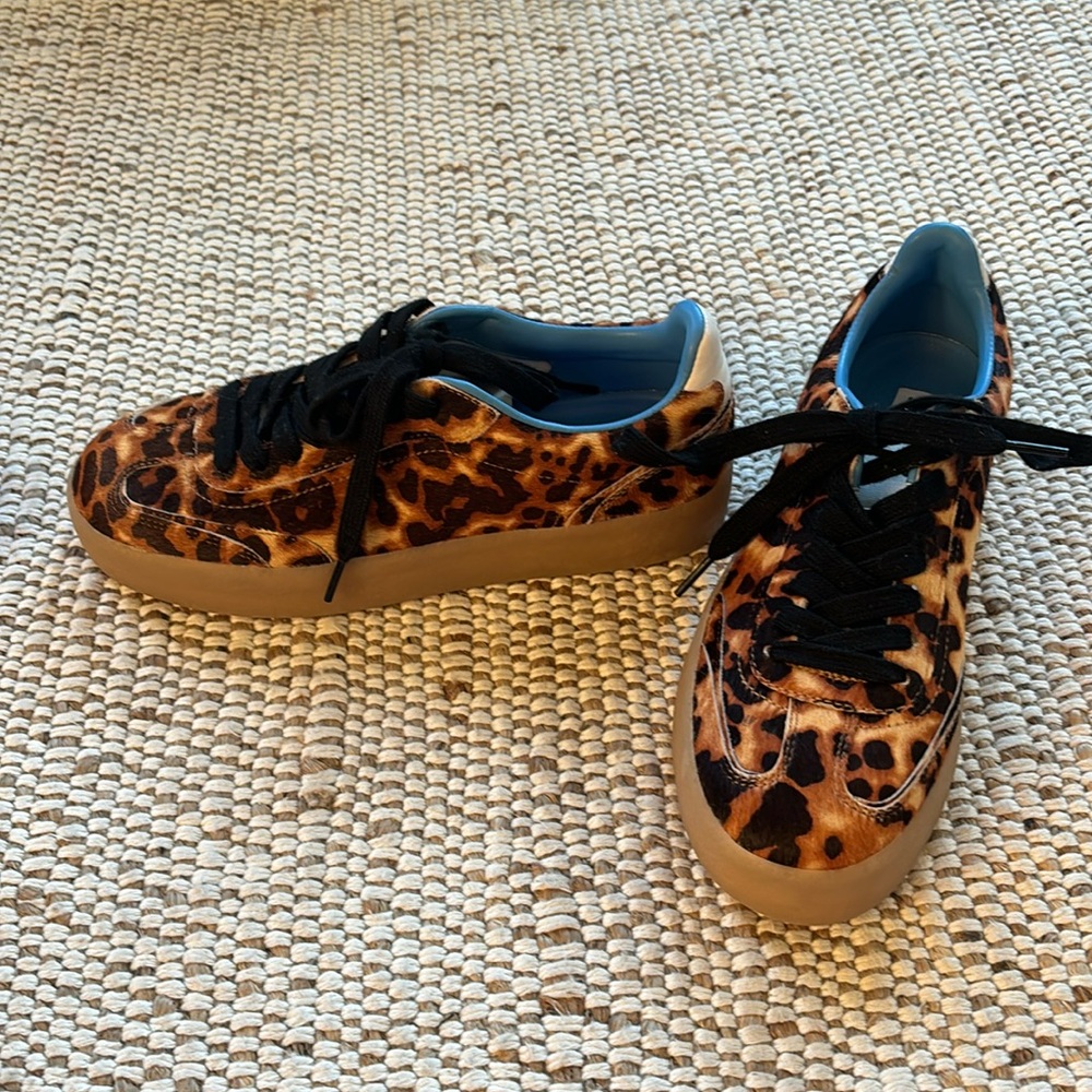 Steve Madden leopard sneakers